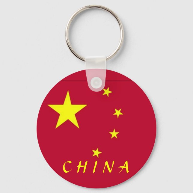 Flag of China Key Ring (Front)
