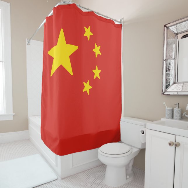Flag of China Shower Curtain (In Situ)