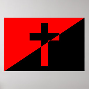 Flag of Christian Socialism/Anarchism Poster