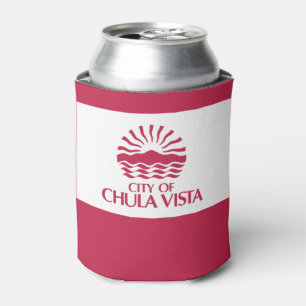 Flag of Chula Vista, California Can Cooler