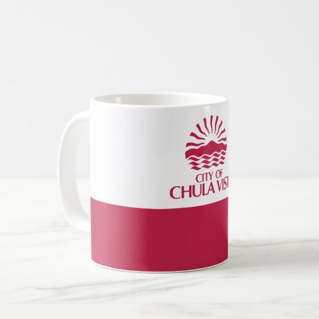 Flag of Chula Vista, California Coffee Mug (Front Left)