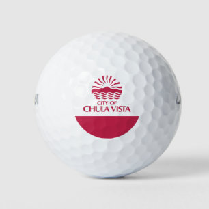 Flag of Chula Vista, California Golf Balls