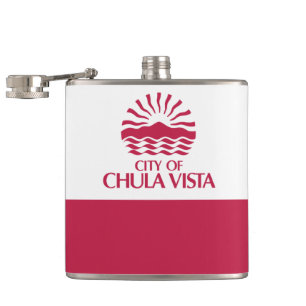 Flag of Chula Vista, California Hip Flask