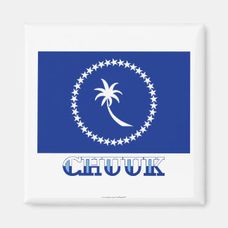 Flag of Chuuk, with name Magnet
