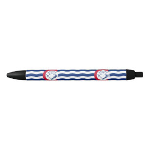 Flag of Cincinnati, Ohio Black Ink Pen