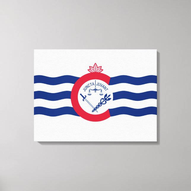 Flag of Cincinnati (Ohio) Canvas Print (Front)