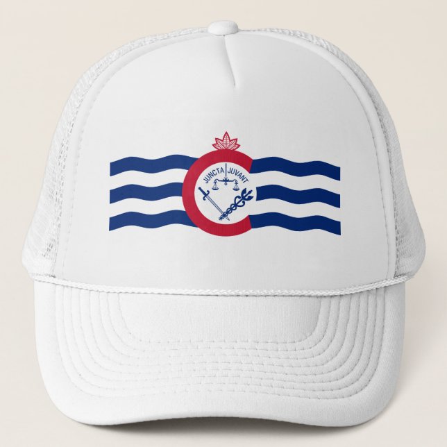 Flag of Cincinnati, Ohio Trucker Hat (Front)