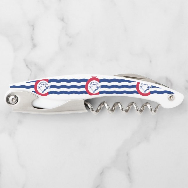 Flag of Cincinnati, Ohio Waiter's Corkscrew (Front)