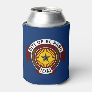 Flag of City of El Paso, Texas Can Cooler