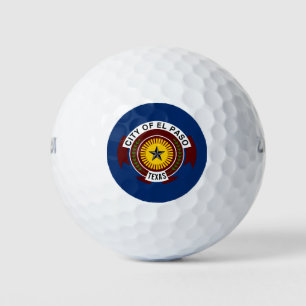 Flag of City of El Paso, Texas Golf Balls