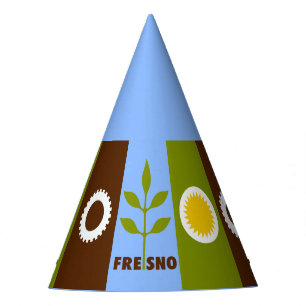 Flag of city of Fresno, California Party Hat