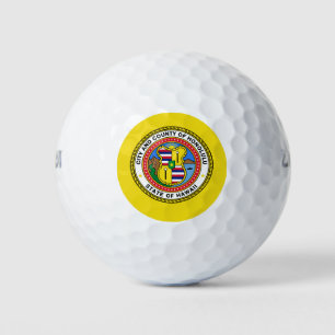 Flag of city of Honolulu, Hawaii Golf Balls