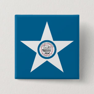 Flag of city of Houston, Texas Button
