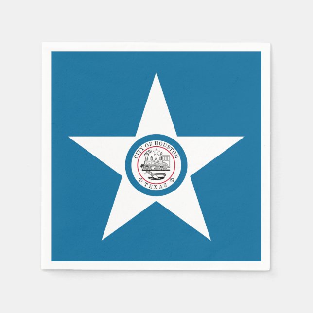 Flag of city of Houston, Texas Napkins (Front)