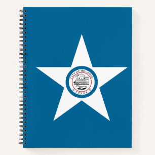 Flag of city of Houston, Texas Notebook