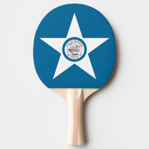 Flag of city of Houston, Texas Ping Pong Paddle