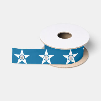 Flag of city of Houston, Texas Satin Ribbon