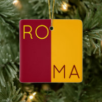 Flag of city of Rome, Italy