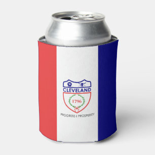Flag of Cleveland, Ohio Can Cooler