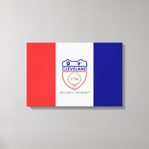 Flag of Cleveland (Ohio) Canvas Print