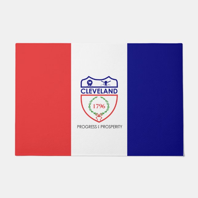 Flag of Cleveland (Ohio) Doormat (Front)