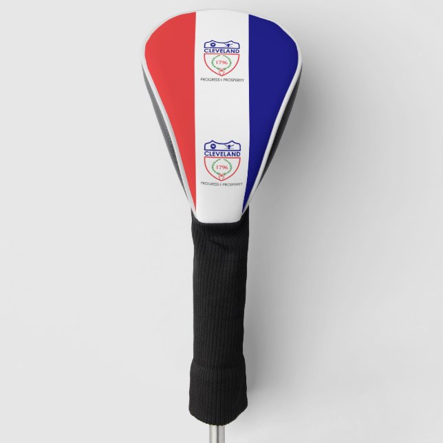 Flag of Cleveland, Ohio Golf Head Cover (Front)