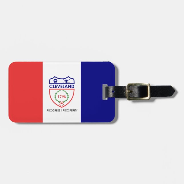 Flag of Cleveland, Ohio Luggage Tag (Front Horizontal)