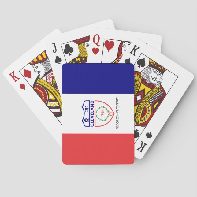 Flag of Cleveland (Ohio) Playing Cards (Back)