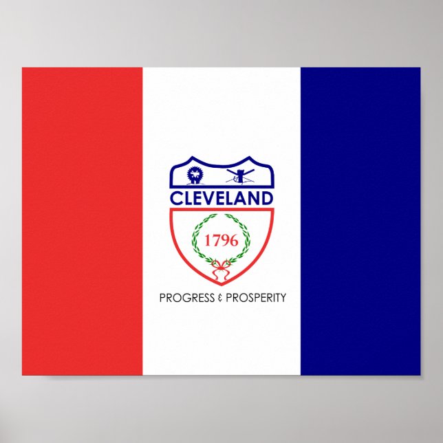 Flag of Cleveland, Ohio Poster (Front)