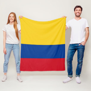 Flag of Colombia Bandera De Colombia medium Fleece Blanket