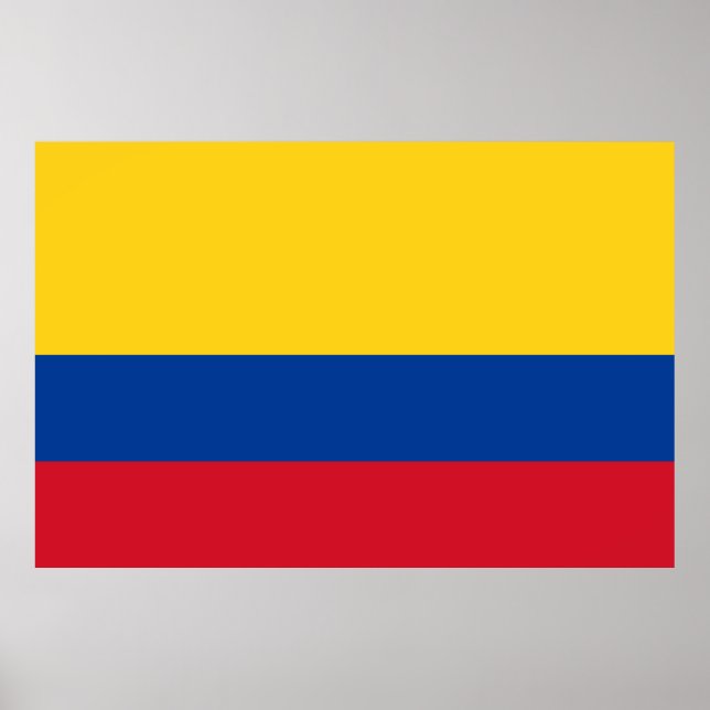Flag of Colombia Bandera De Colombia Poster (Front)