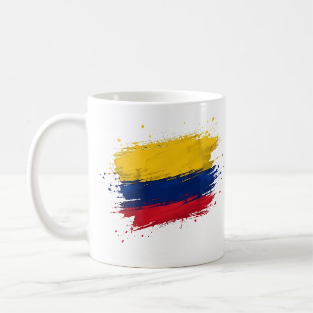 flag of colombia coffee mug (Left)
