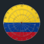 Flag of Colombia Dartboard<br><div class="desc">Flag of Colombia - Tricolor Nacional</div>