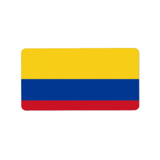 Flag of Colombia Label