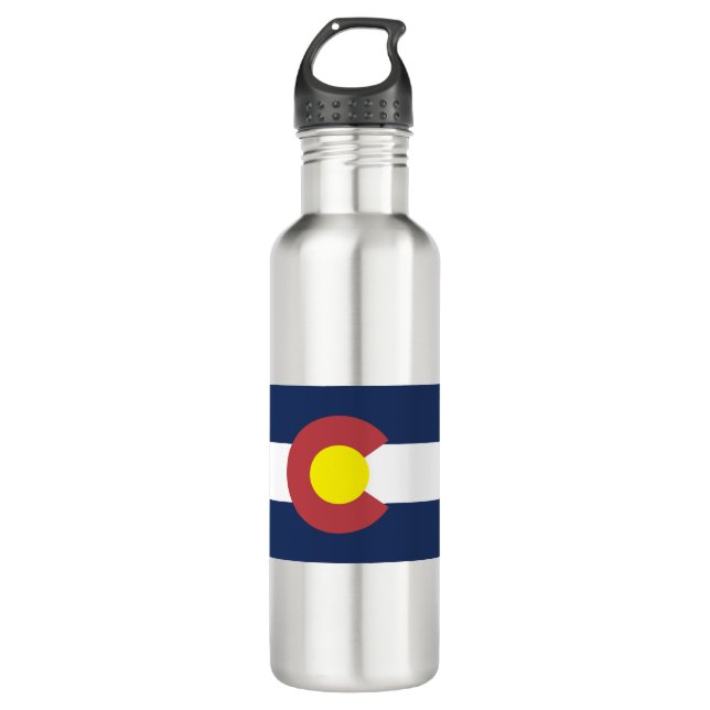 Flag of Colorado 710 Ml Water Bottle (Front)