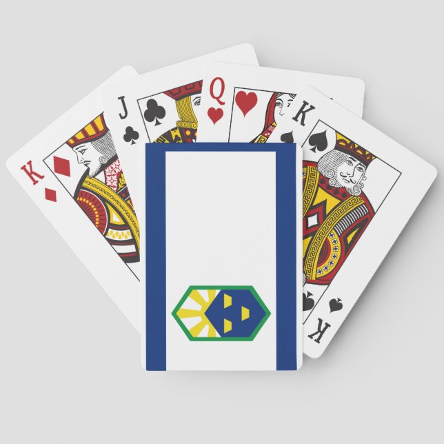 Flag of Colorado Springs, Colorado Playing Cards (Back)