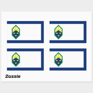 Flag of Colorado Springs, Colorado Rectangular Sticker