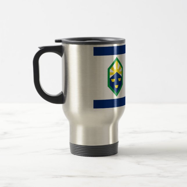 Flag of Colorado Springs, Colorado Travel Mug (Left)