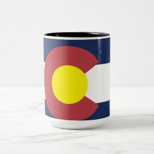 Flag of Colorado Two-Tone Coffee Mug