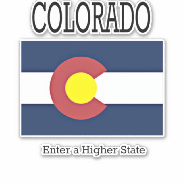 Flag of Colorado with state motto (Front)
