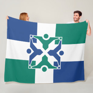 Flag of Columbia (Missouri) Fleece Blanket