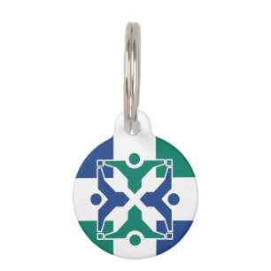 Flag of Columbia, Missouri Pet Tag