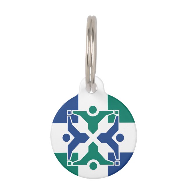 Flag of Columbia, Missouri Pet Tag (Front)