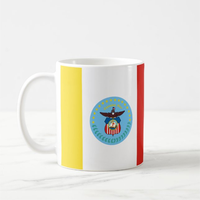 Flag of Columbus, Ohio Coffee Mug (Left)