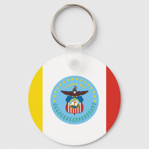 Flag of Columbus, Ohio Keychain
