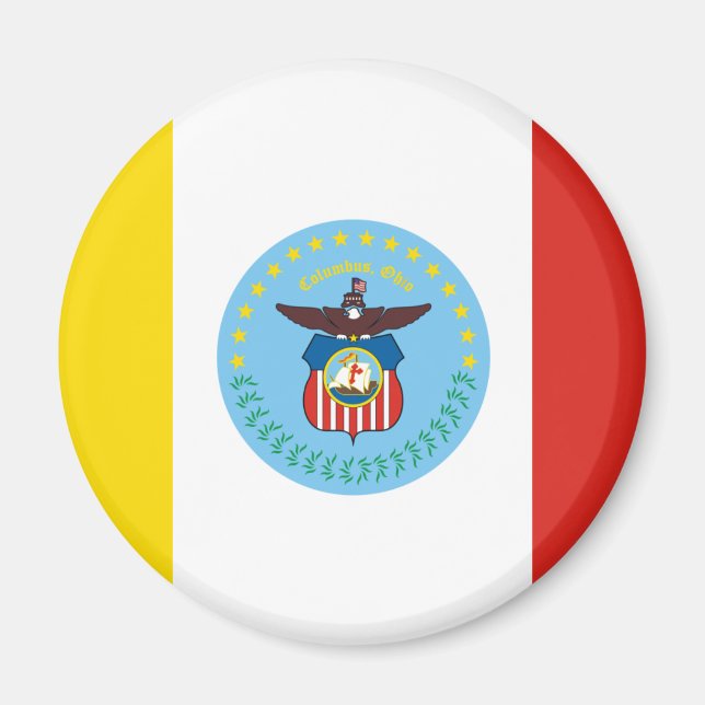 Flag of Columbus, Ohio Magnet (Front)