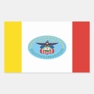 Flag of Columbus, Ohio Rectangular Sticker