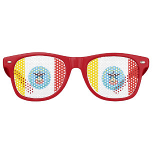 Flag of Columbus, Ohio Retro Sunglasses