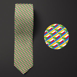 Flag of Comoros Pattern Tie