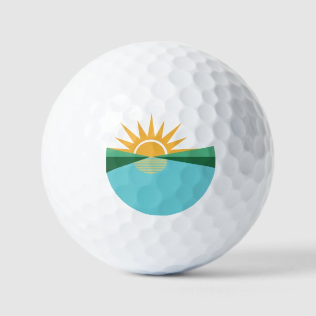 Flag of Coral Springs, Florida Golf Balls (Front)